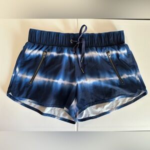 Athleta Blue Tie-Dye Shorts XS